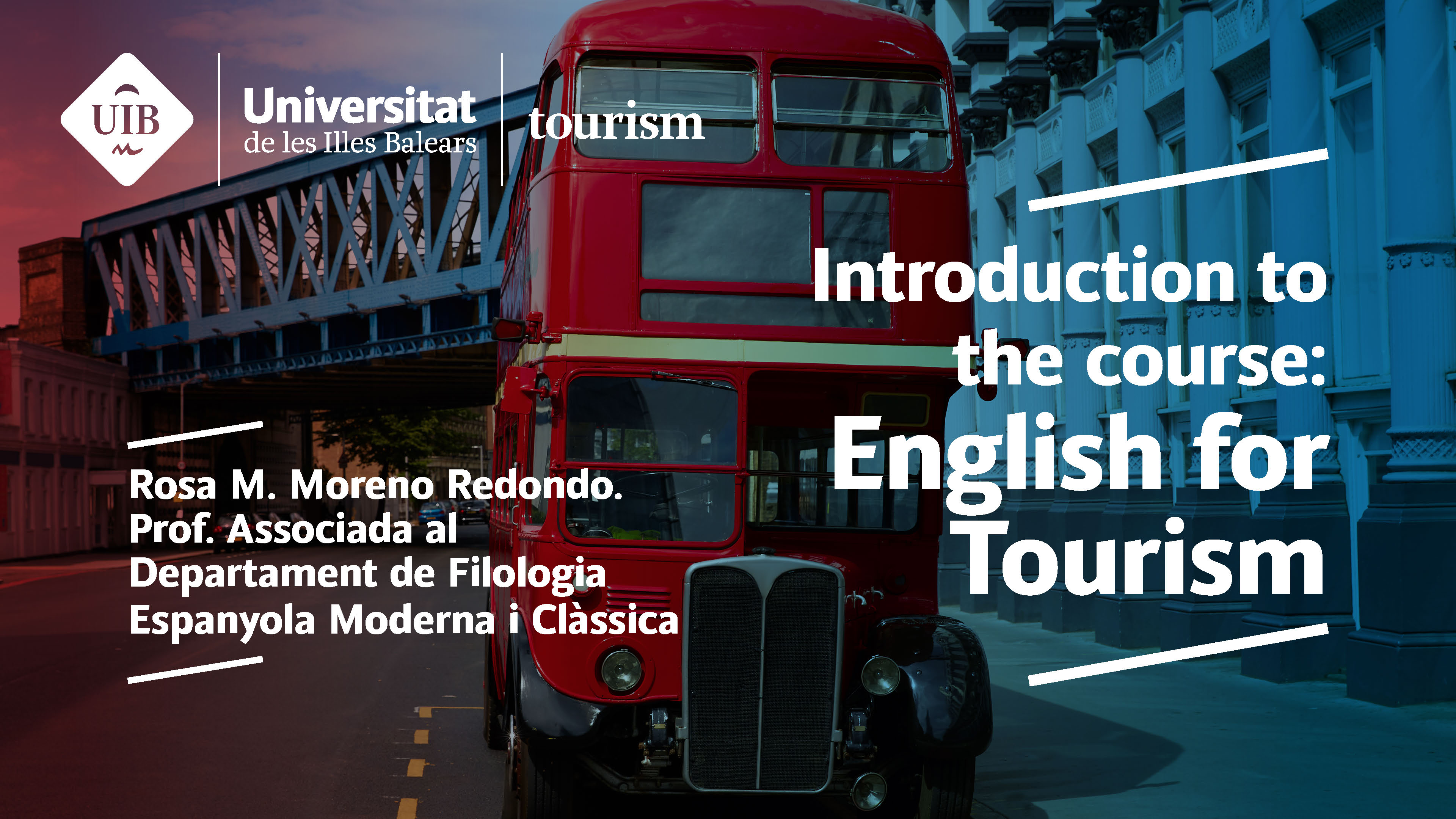 Introduction to the course: English for Tourism