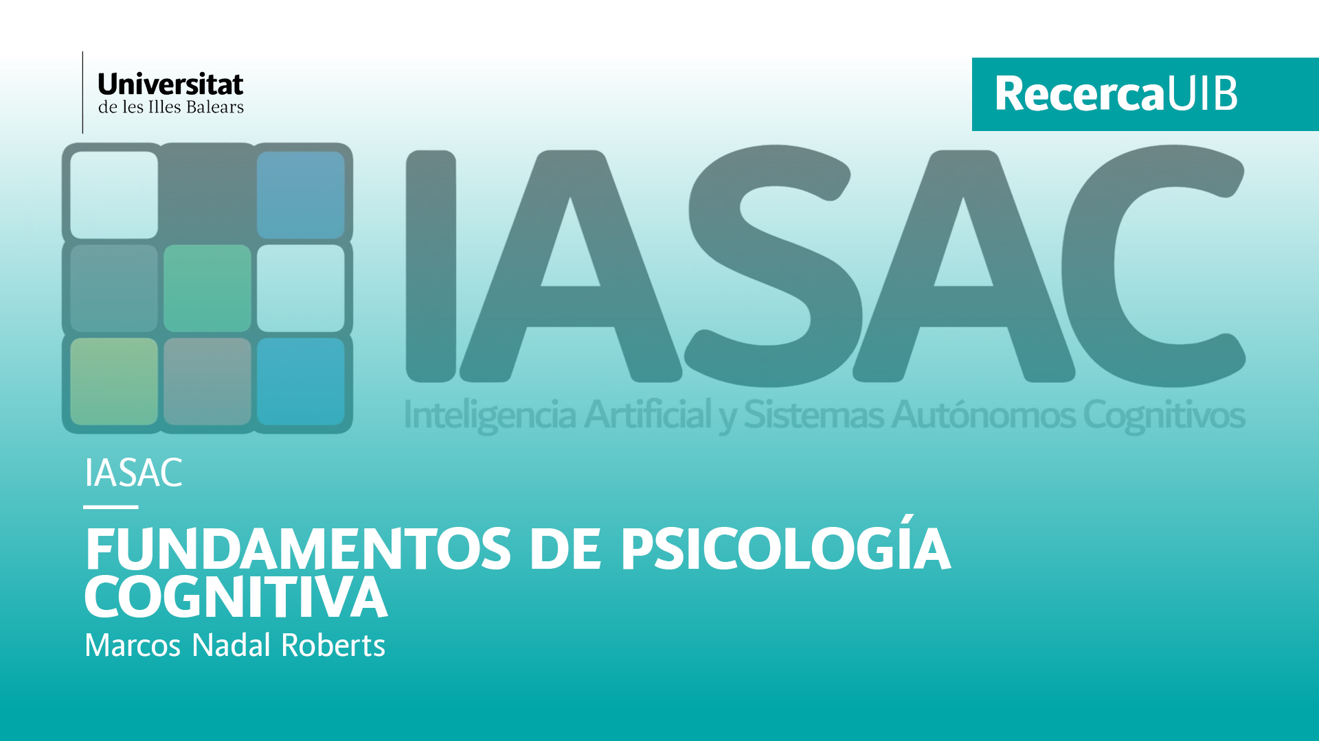 Fundamentals of cognitive psychology