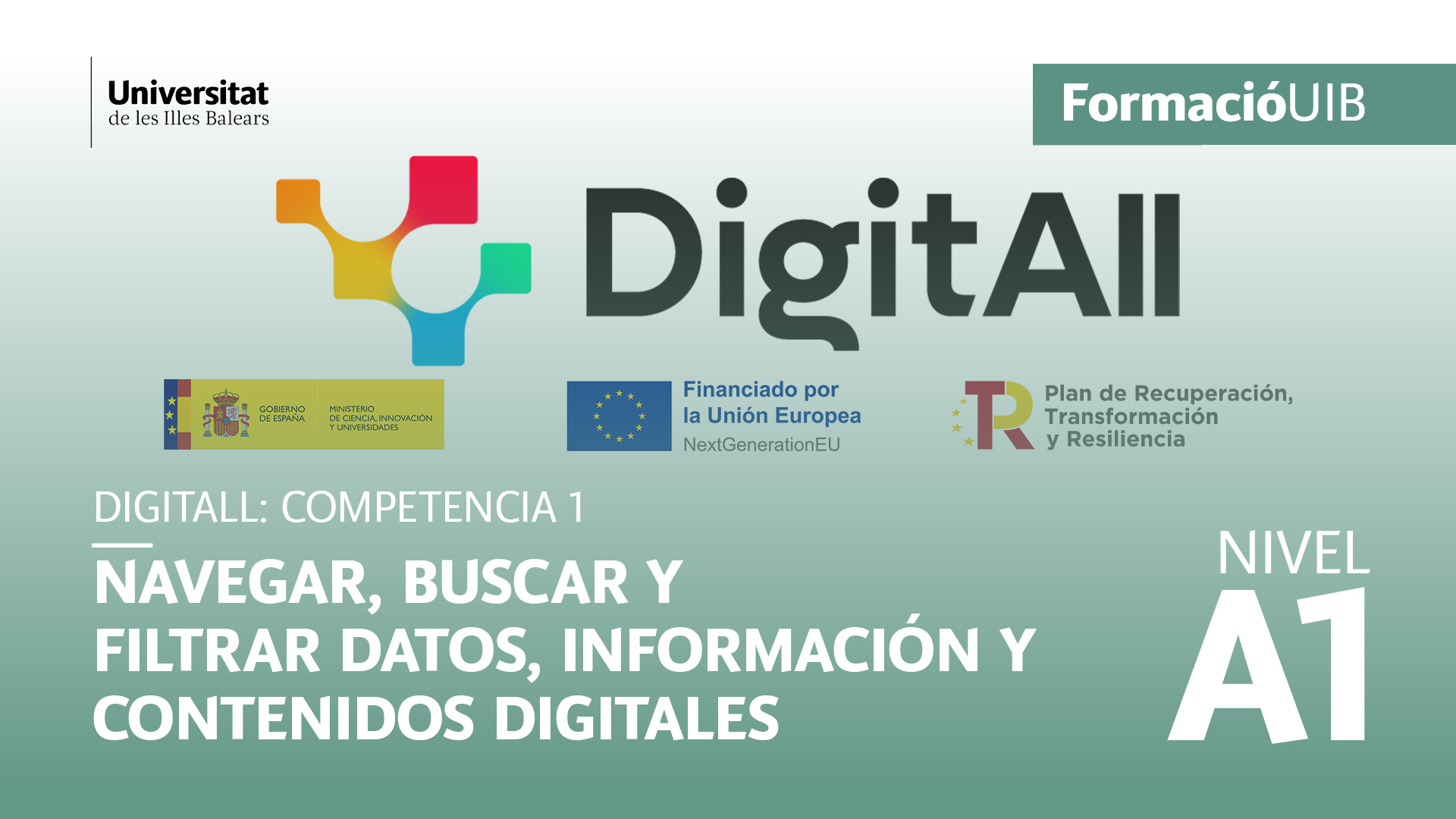 (Level A1) Introduction to browsing, searching and filtering data, information and digital content