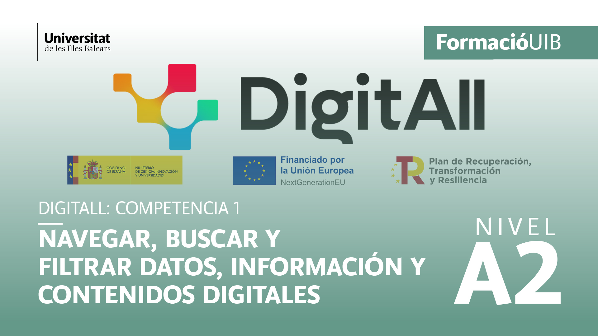 (Level A2) Introduction to browsing, searching and filtering data, information and digital content