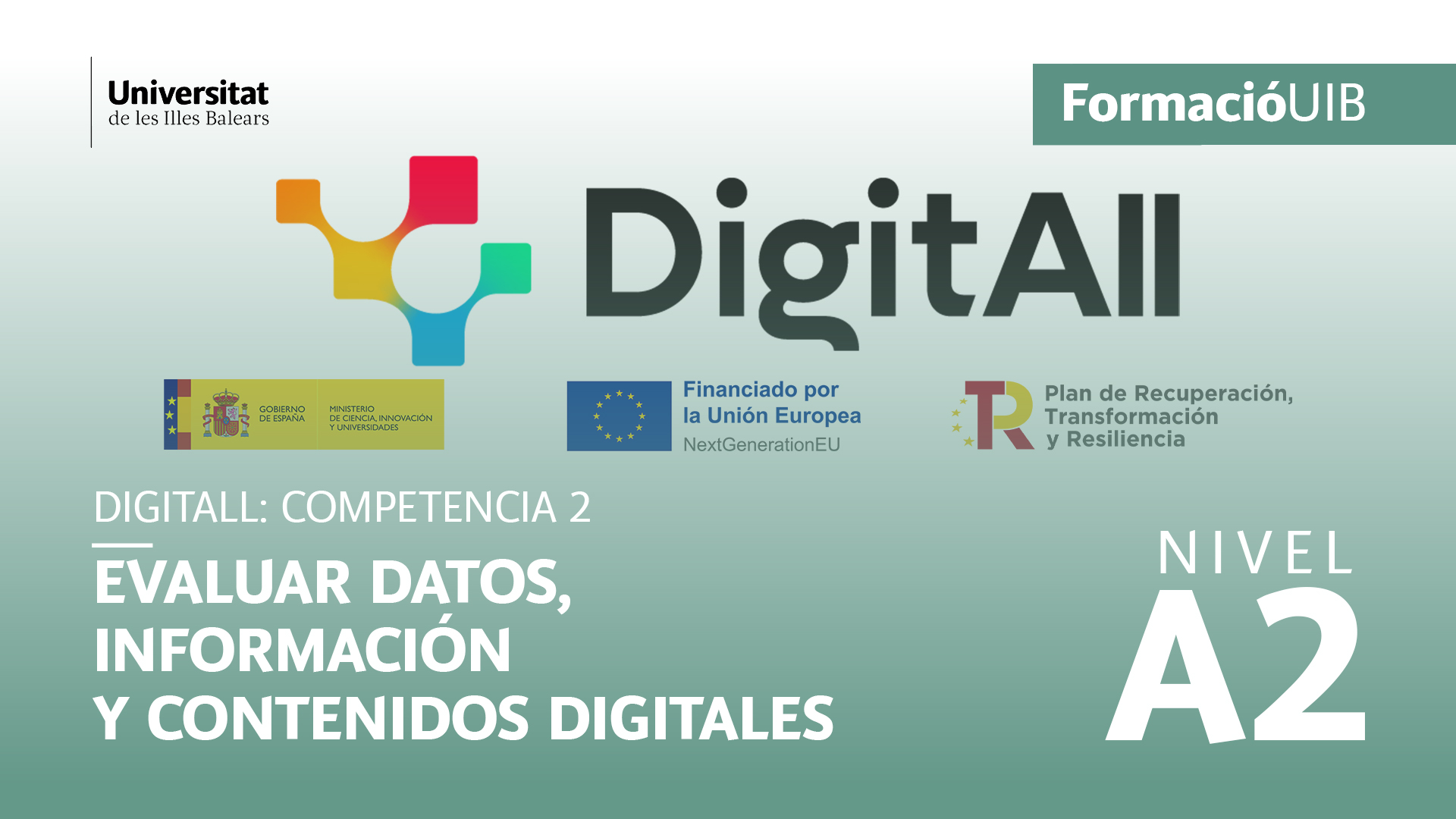 (Level A2) Introduction to the evaluation of data, information and digital content