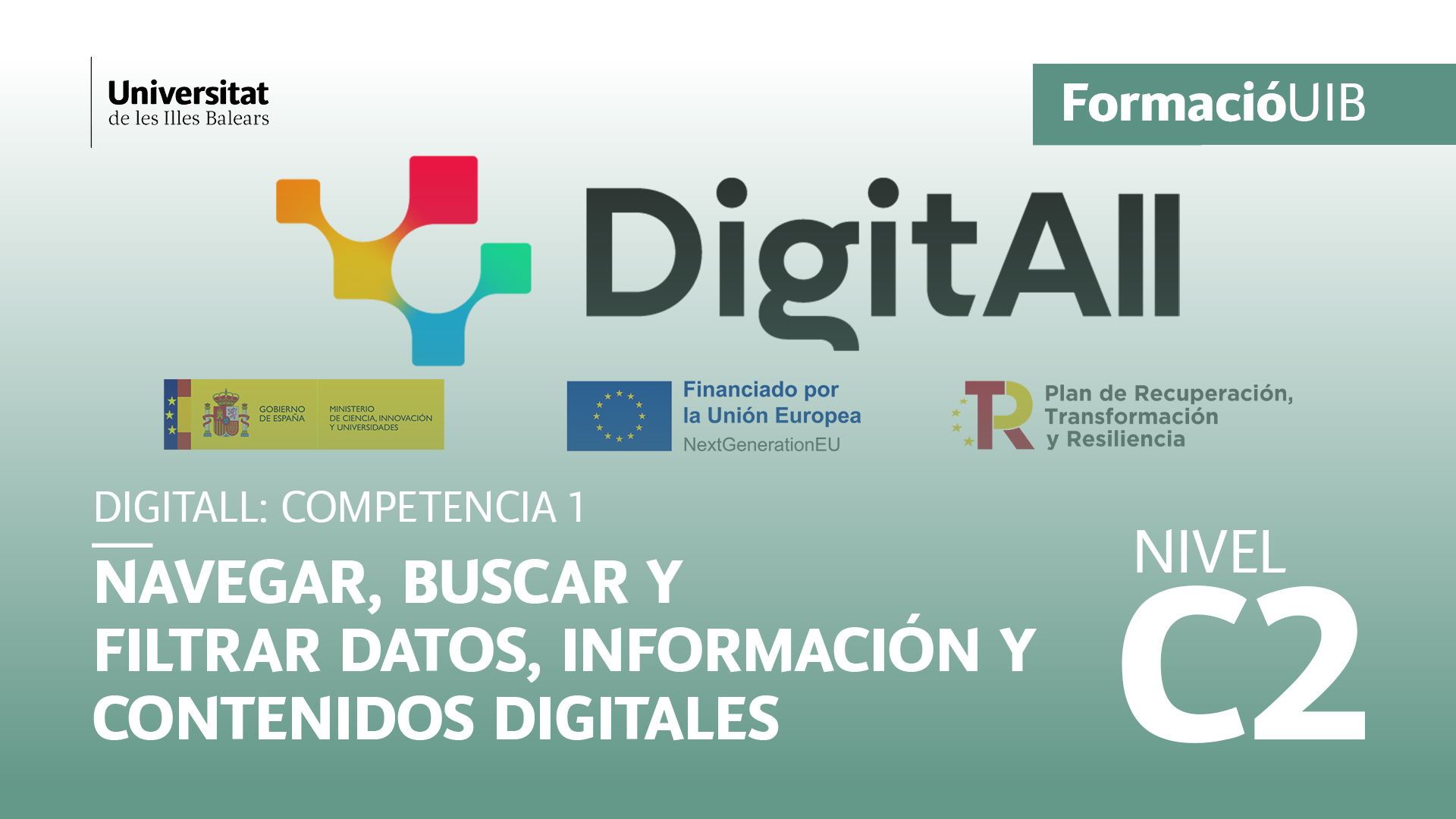 (Level C2) Introduction to browsing, searching and filtering data, information and digital content