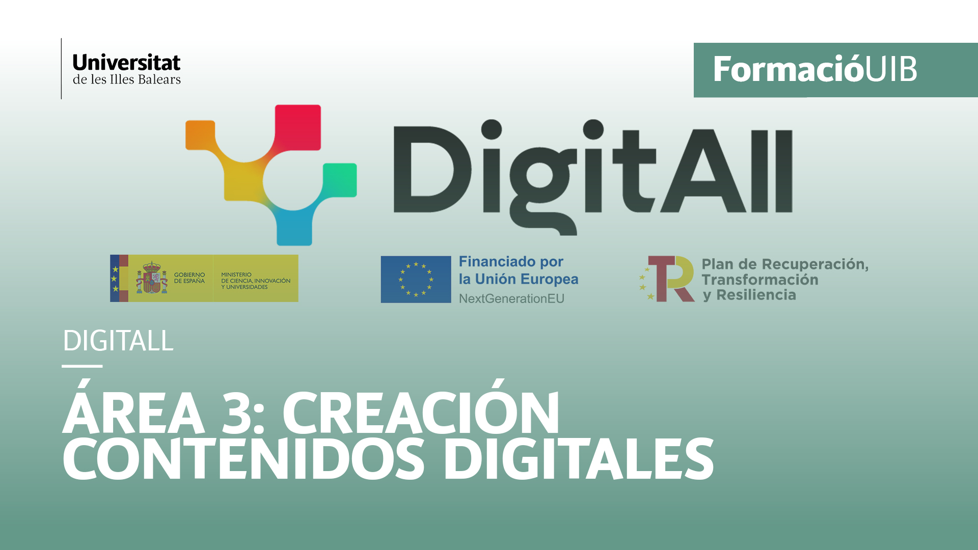 Area 3: Creation of Digital Content