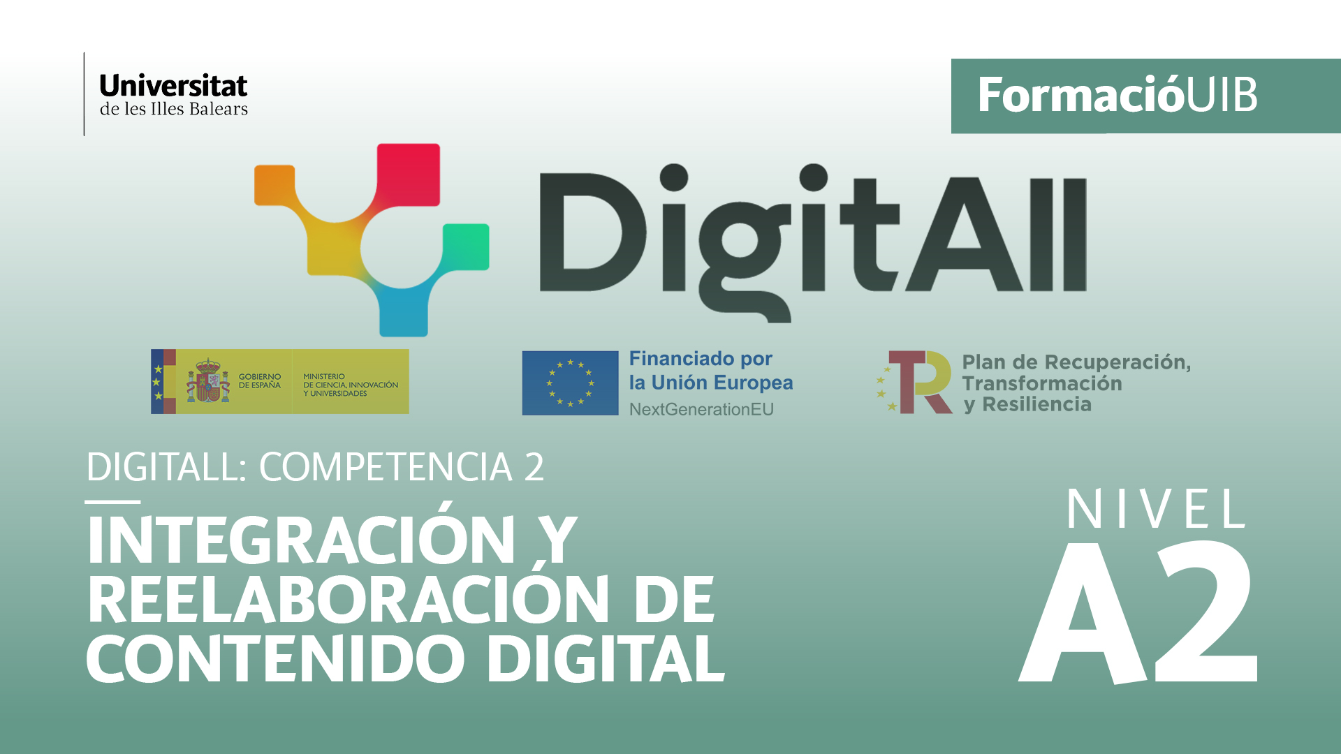 (Level A2) Introduction to integration and reworking of digital content