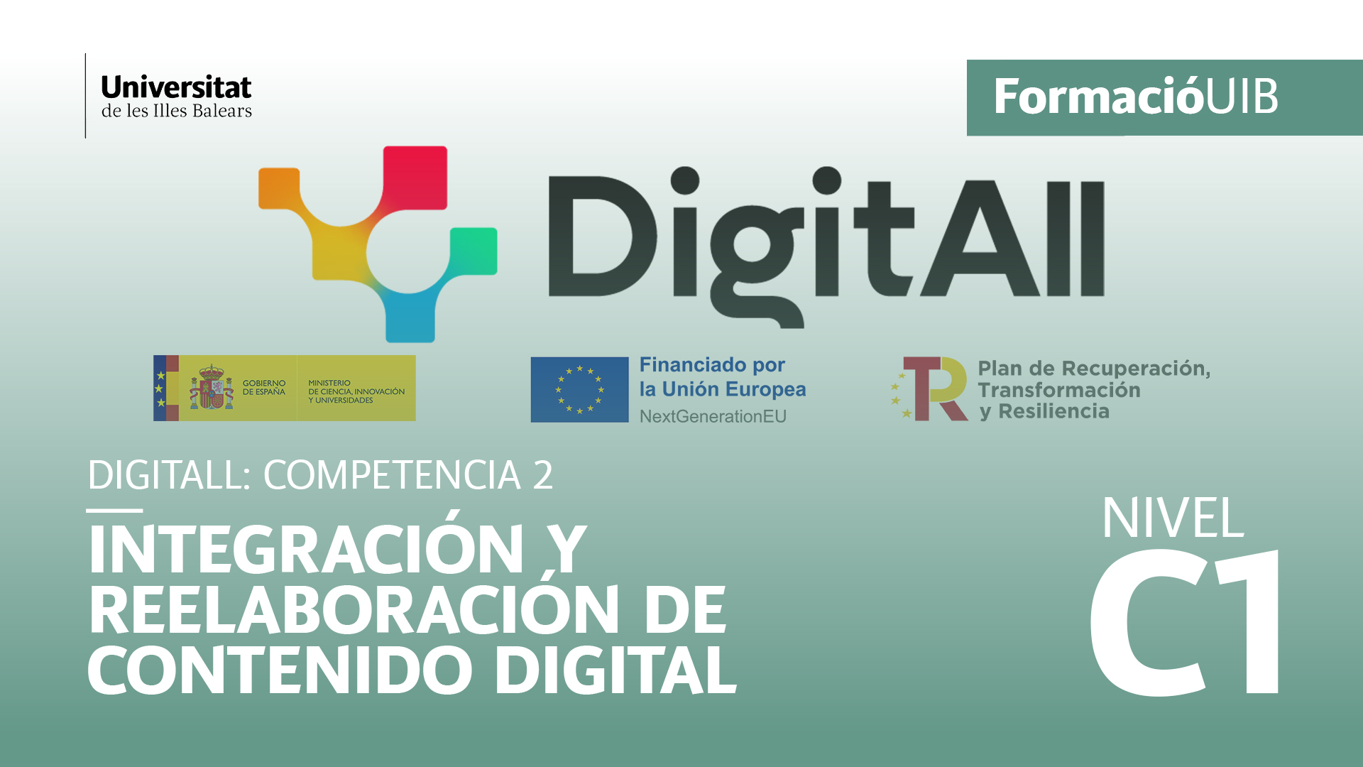 (Level C1) Introduction to integration and reworking of digital content
