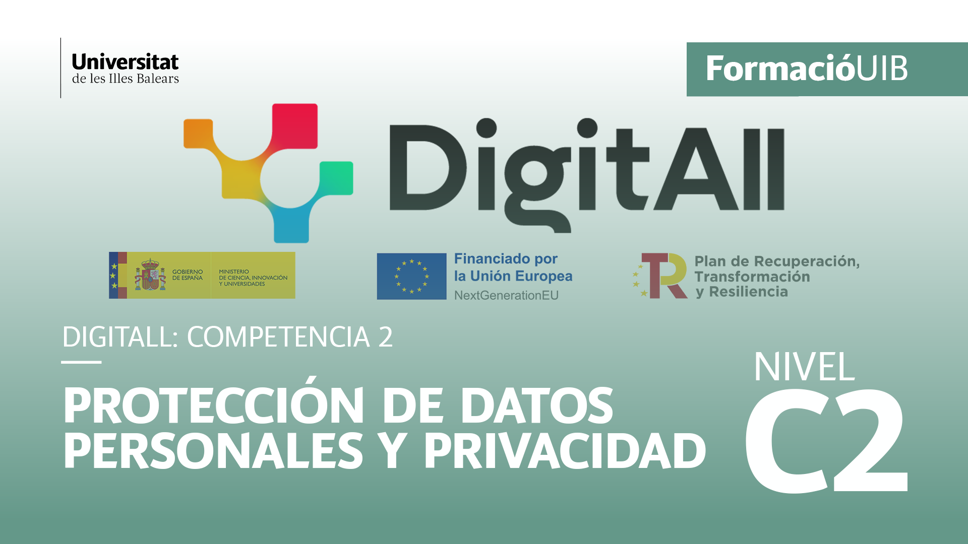 (Level c2) Introduction to the protection of personal data and privacy