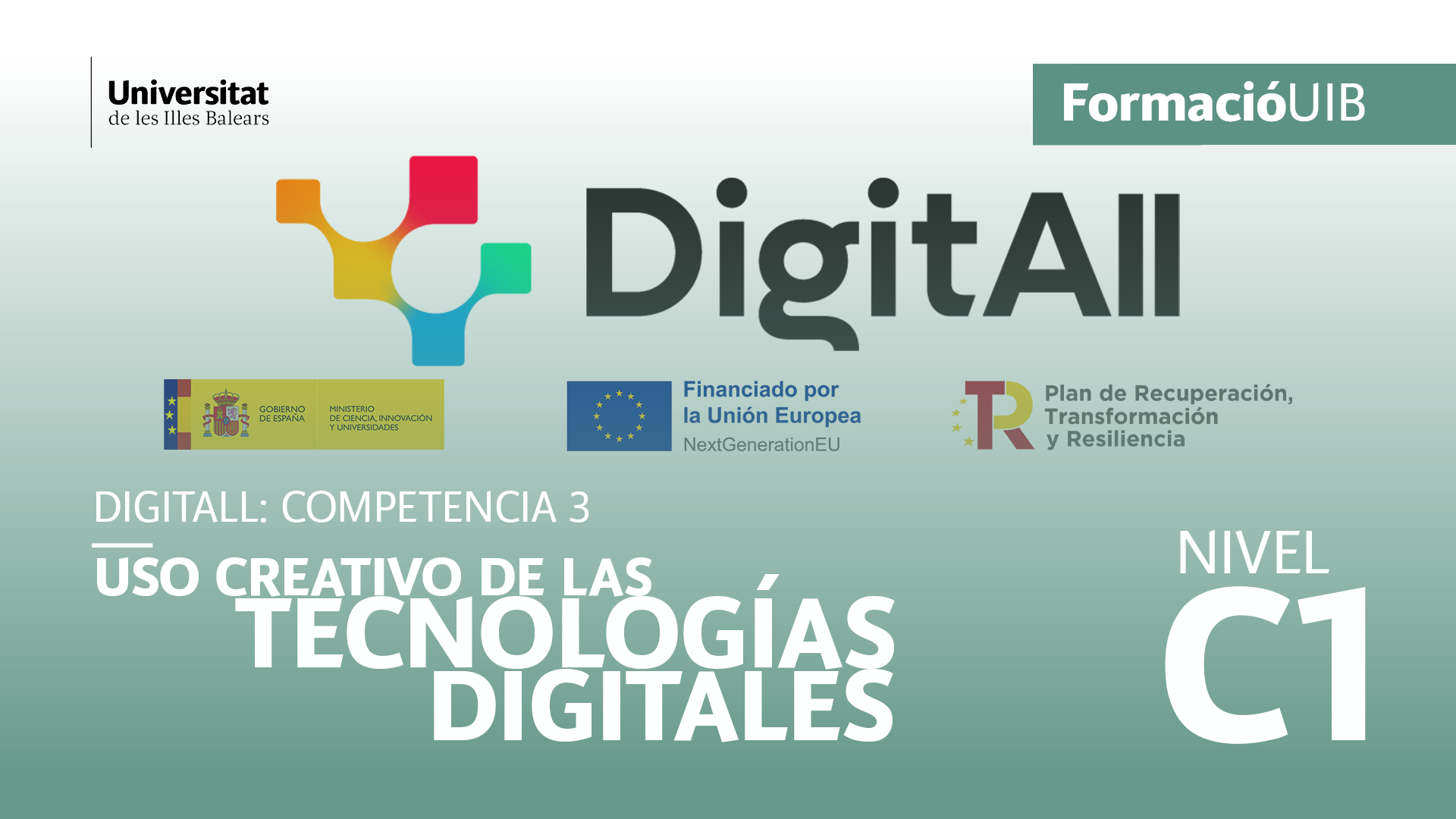 (Level C1) Introduction to the creative use of digital technology