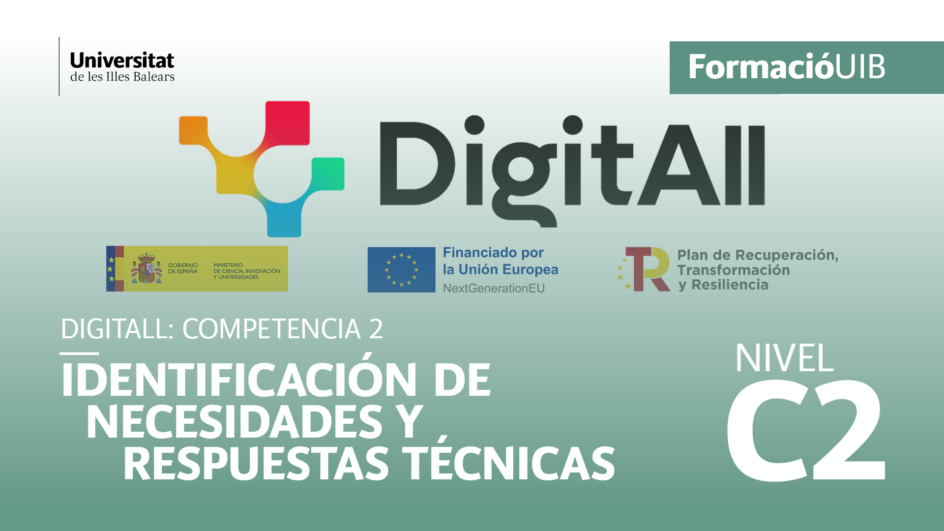 (Level c2) Introduction to the identification of technological needs and responses